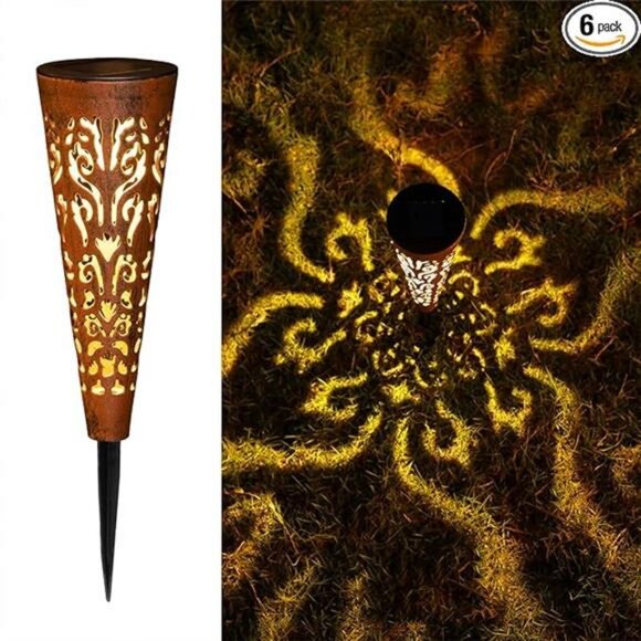 6Pcs Garden Solar Lights Outdoor Stakes Decorative Lighting for Yard - Picture 7 of 7